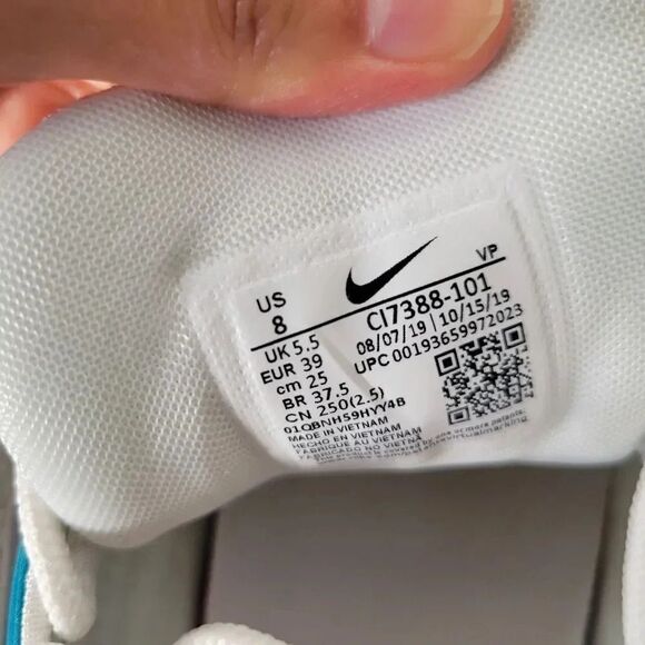 NEW Nike Air Max 97 Hornets Summit White/Purple/Teal CI7388-101 Womens US8 - Picture 8 of 12